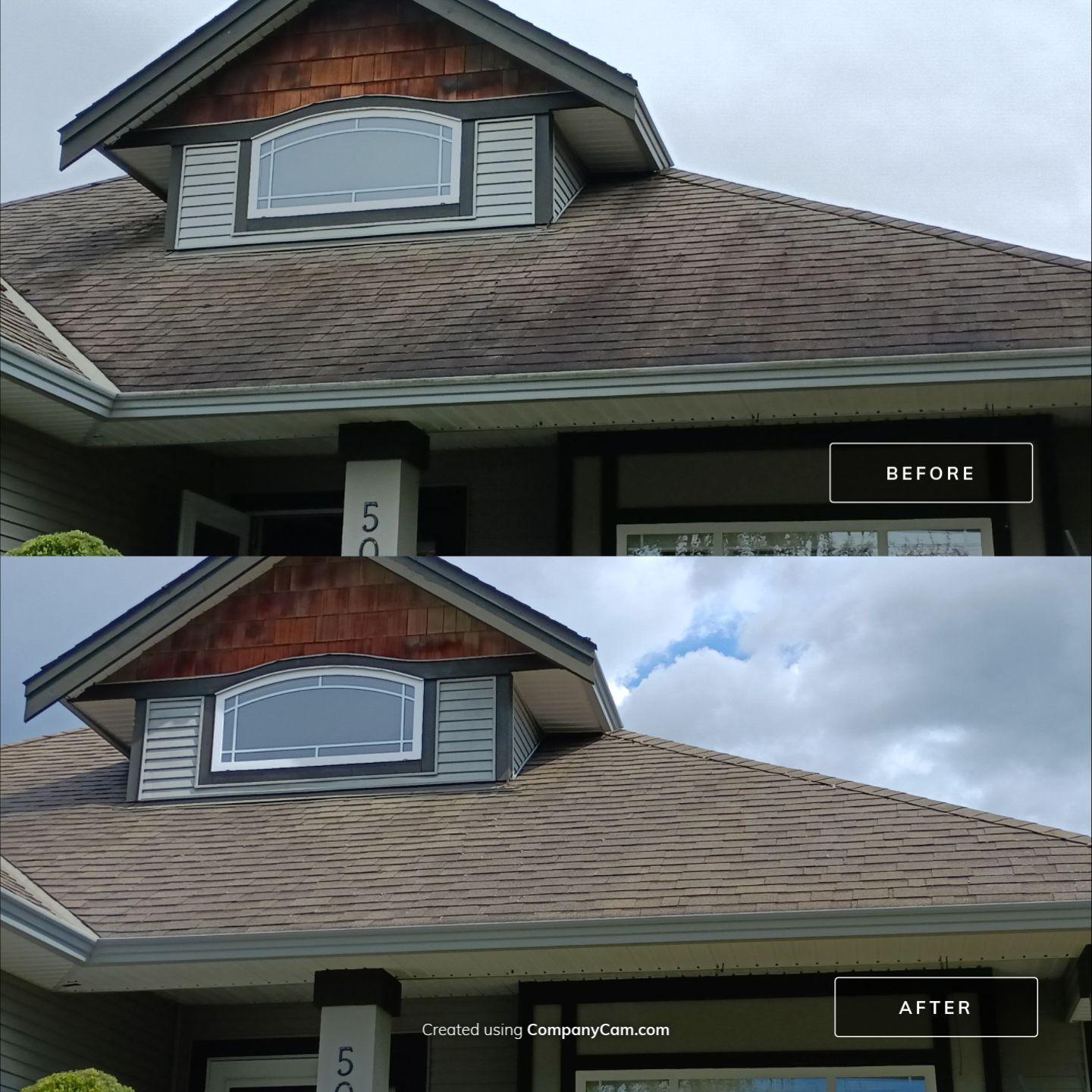 Langley roof clean and house wash
